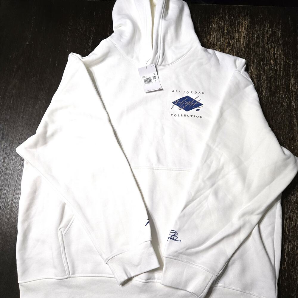 Jordan Size 3XL Men's White Air Jordan Flight Collection Hoodie - Picture 4 of 9